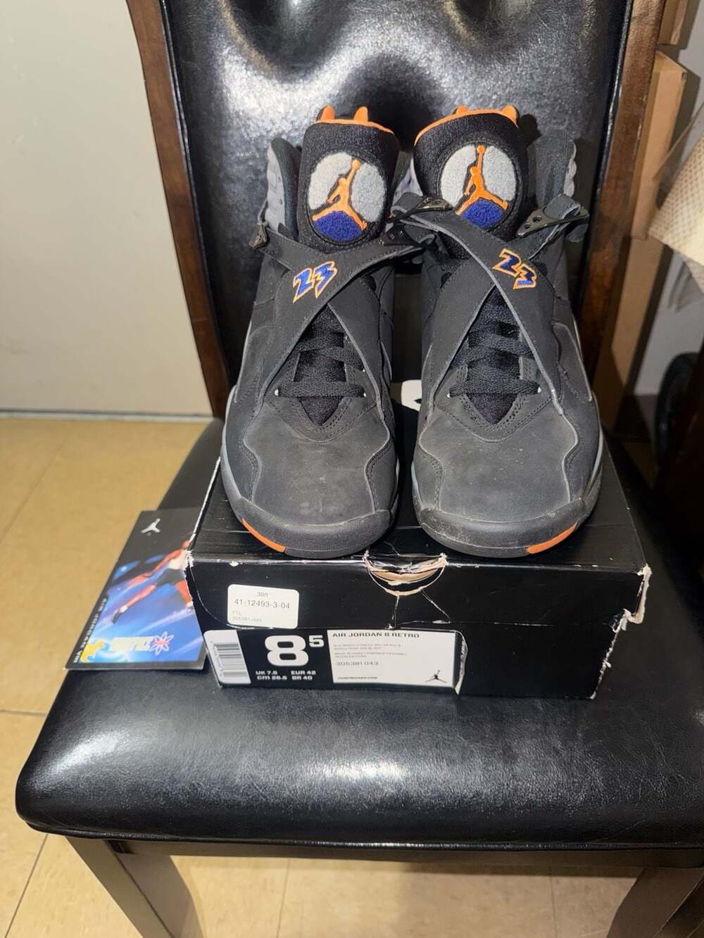 Air Jordan 8 Retro Phoenix Suns Size 8.5 RARE